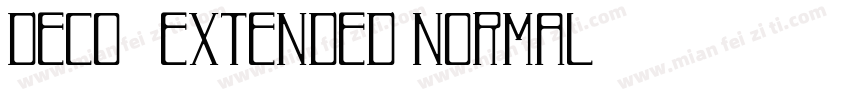 Deco-Extended Normal字体转换